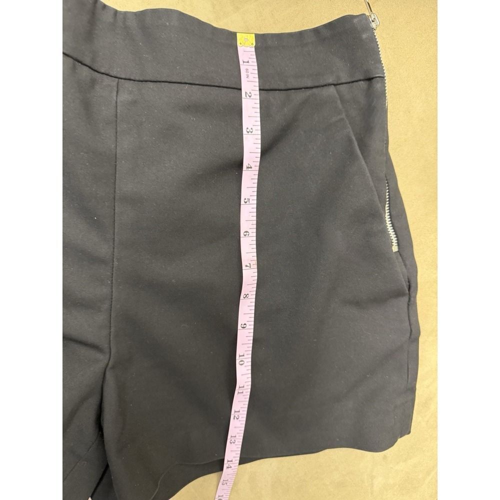Zara Black Womens Shorts. Side Zipper. Sz L - Picture 10 of 12